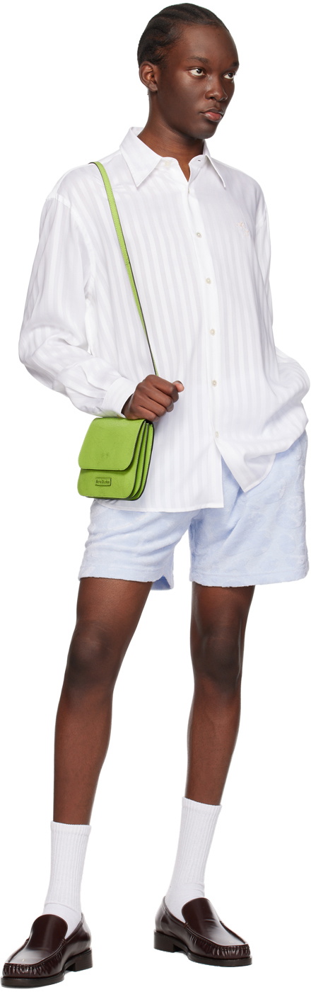 Acne Studios Green Platt Crossbody Bag Acne Studios