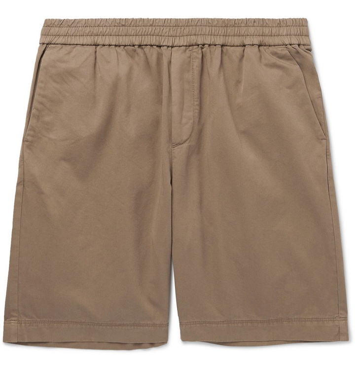 Photo: Sunspel - Slim-Fit Cotton-Twill Shorts - Beige