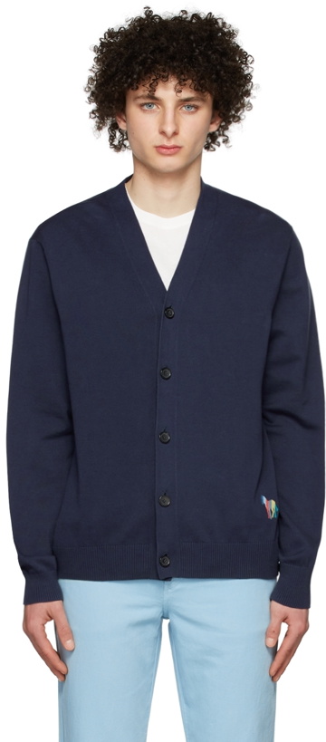 Photo: PS by Paul Smith Navy Organic Cotton Cardigan
