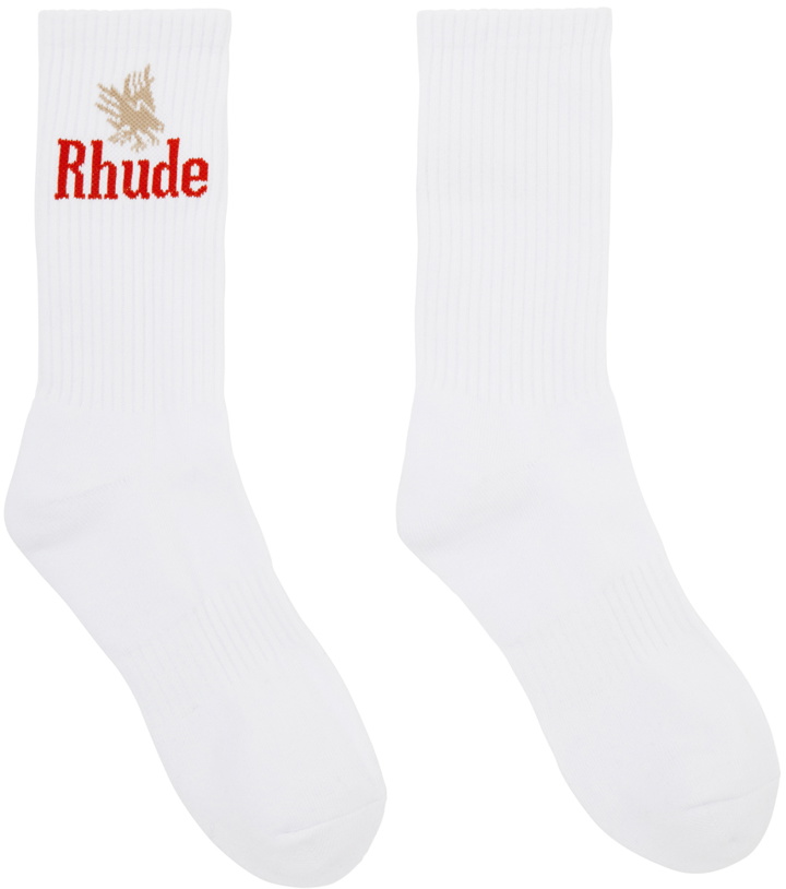 Photo: Rhude White Eagles Socks