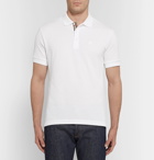 Burberry - Slim-Fit Cotton-Piqué Polo Shirt - Men - White