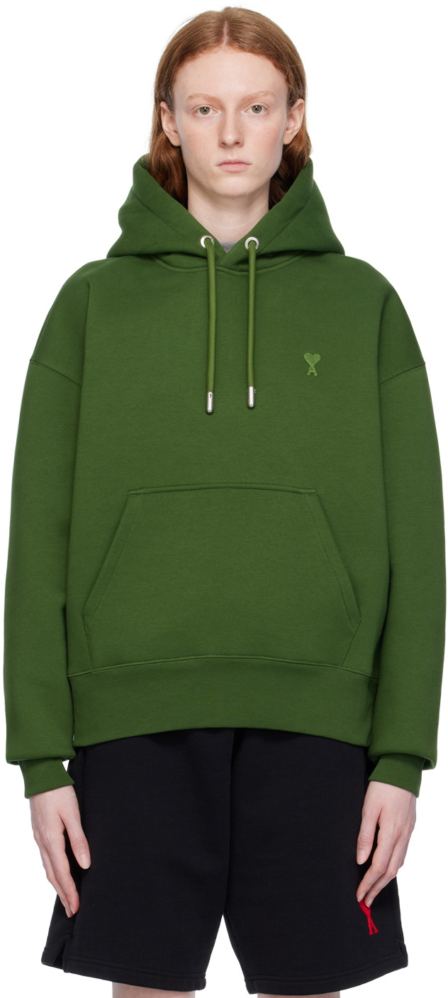 Ami paris best sale green hoodie