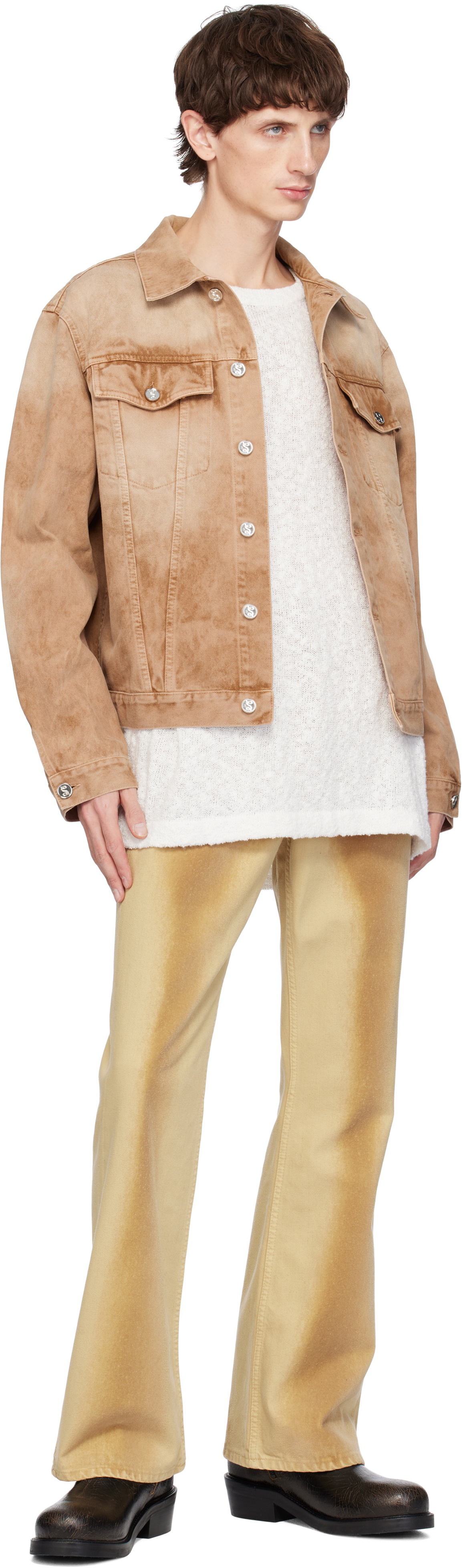 Séfr Tan Huron Denim Jacket