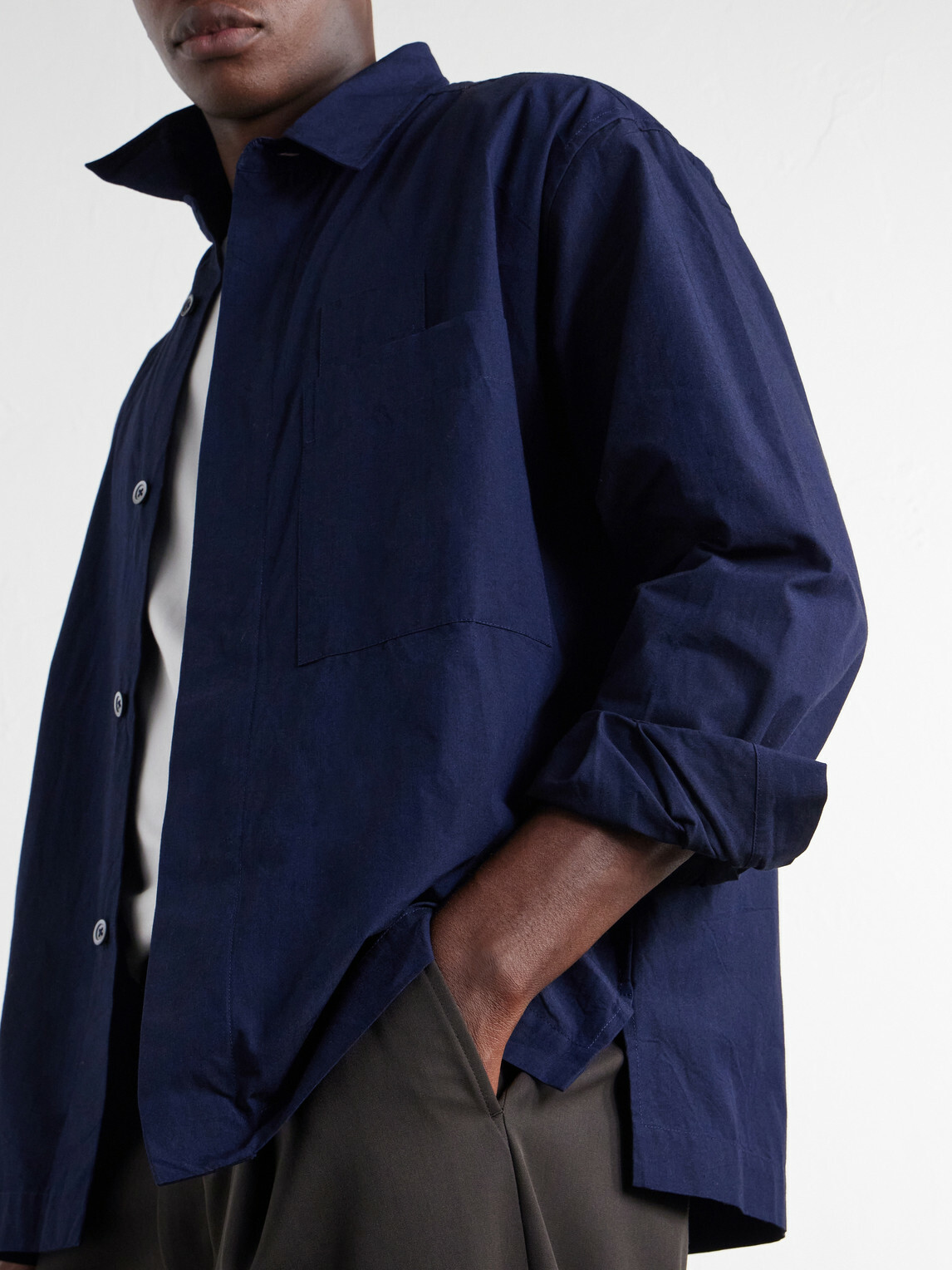 Margaret Howell - Cotton-Poplin Shirt - Blue