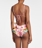 Zimmermann Raie Waterfall floral swimsuit