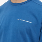 Pop Trading Company Men's Long Sleeve Logo T-Shirt in Limoges