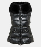 Moncler Anse shearling-trimmed down vest