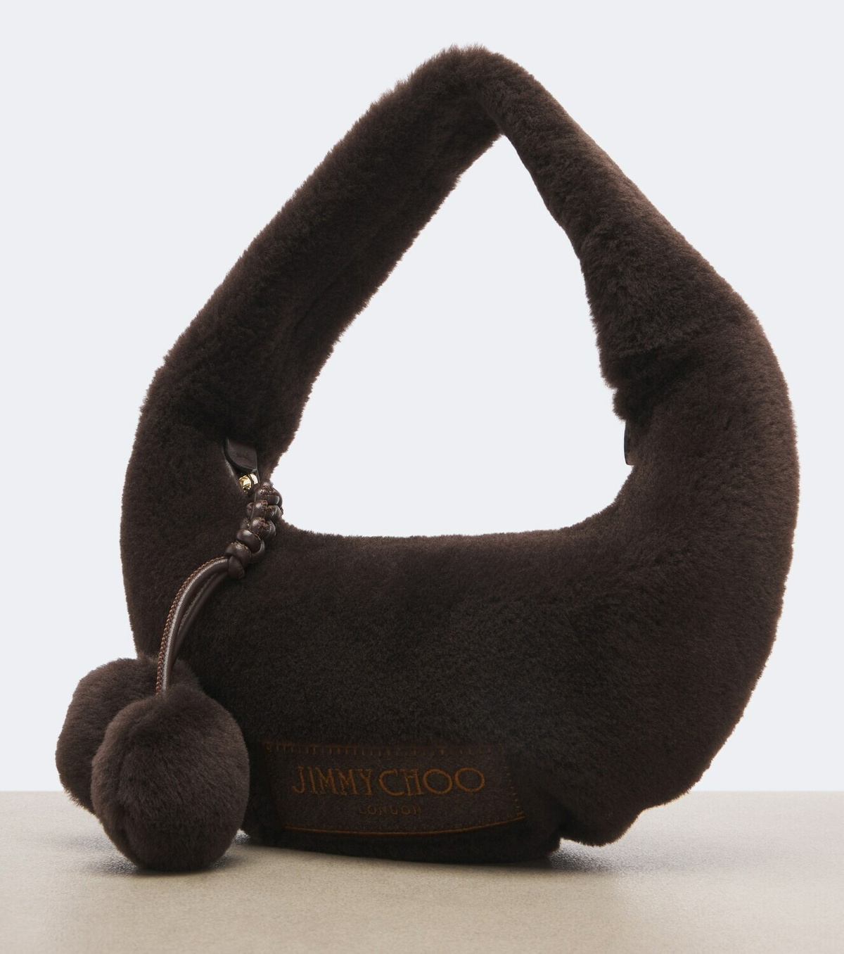 Jimmy Choo Winter shearling top-handle bag