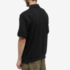 FrizmWORKS Men's Half Zip Short Sleeve Sweater in Black