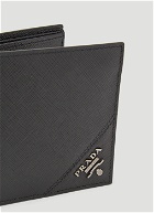 Prada - Saffiano Leather Bi-Fold Wallet in Black