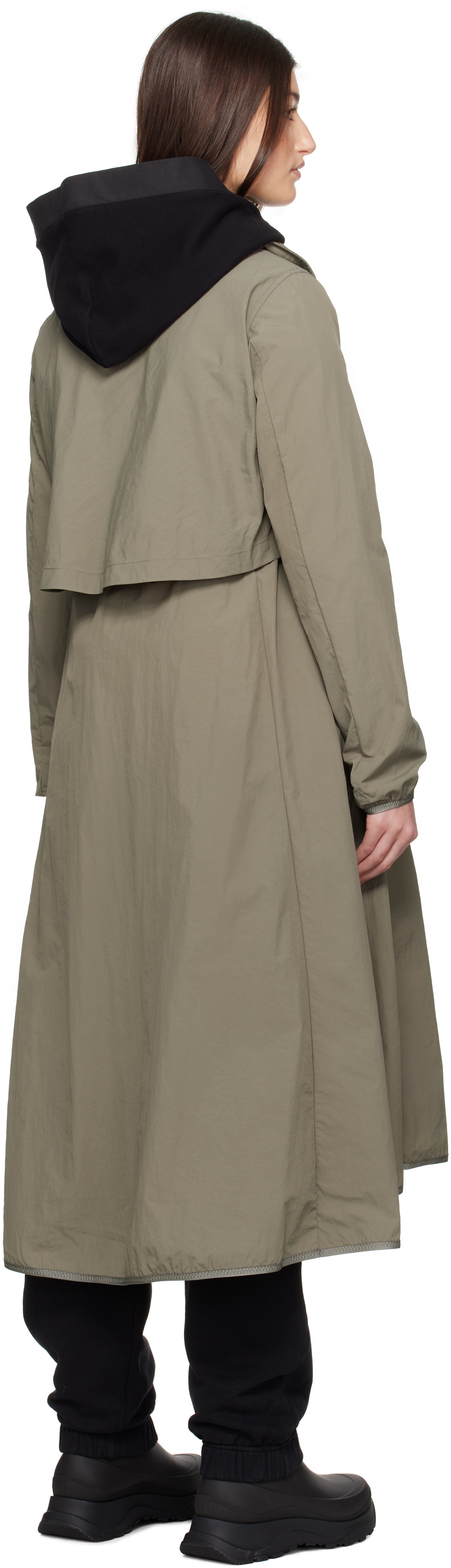 Canada Goose Khaki 'Black Label' Sinclair Long Coat