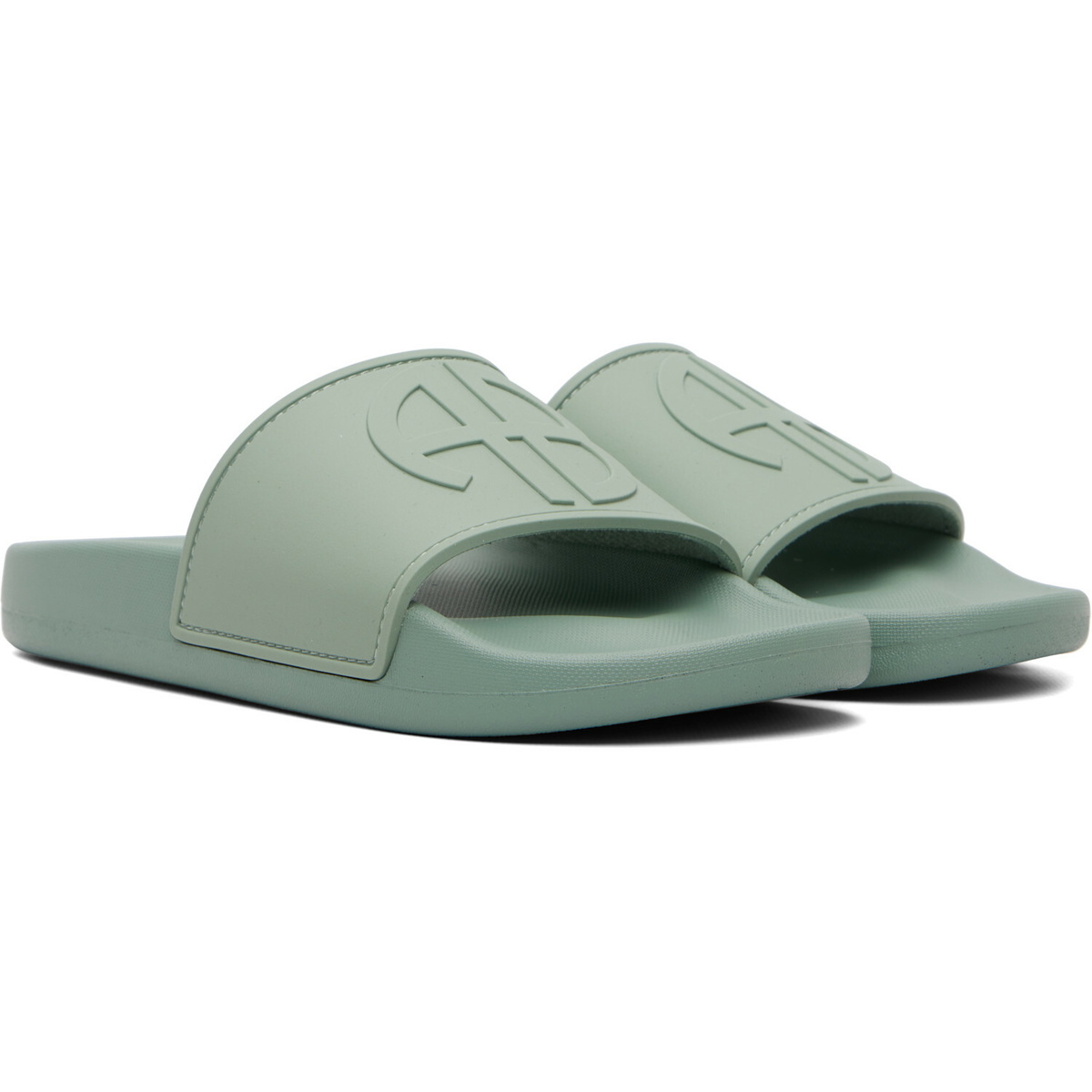 ANINE BING Green Isla Slides