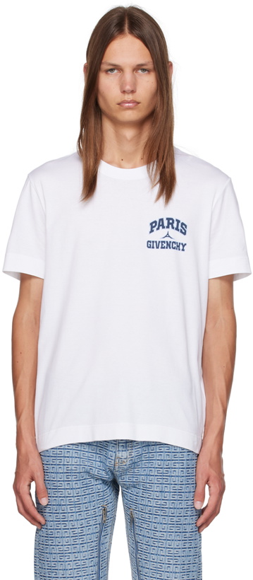 Photo: Givenchy White Printed T-Shirt