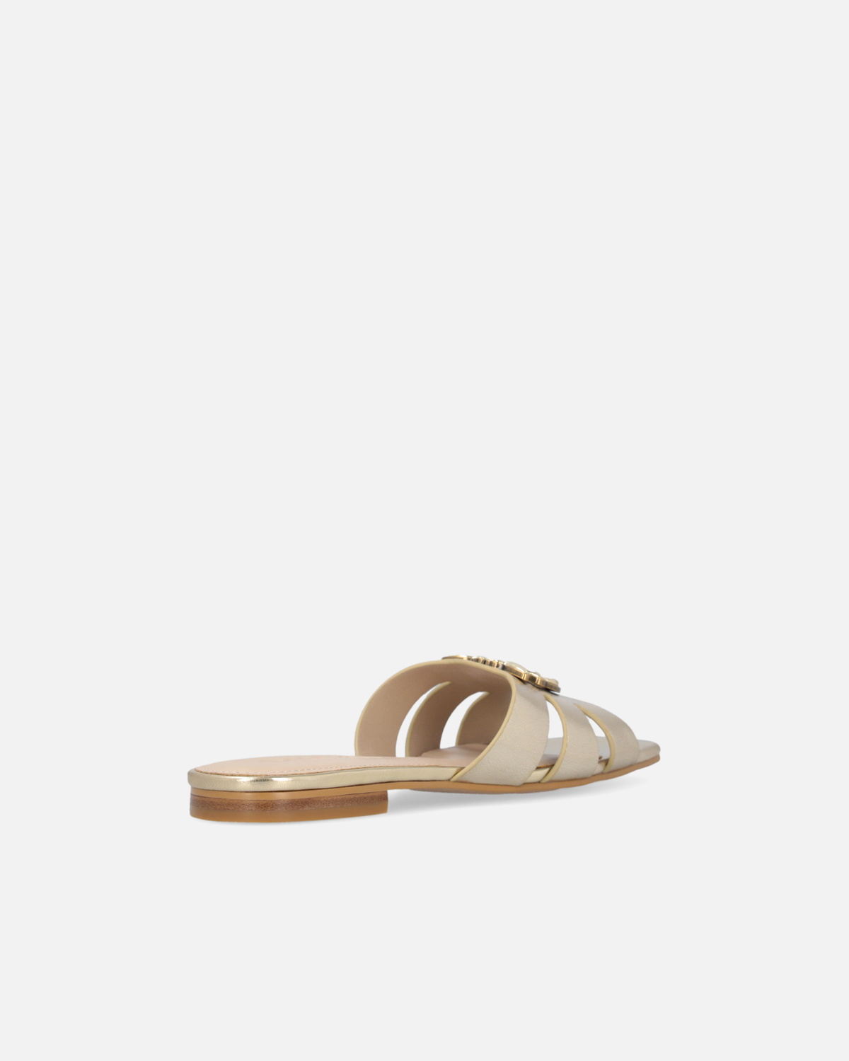 Pinko Open Slip Ons In Laminated Nappa Leather Platinum