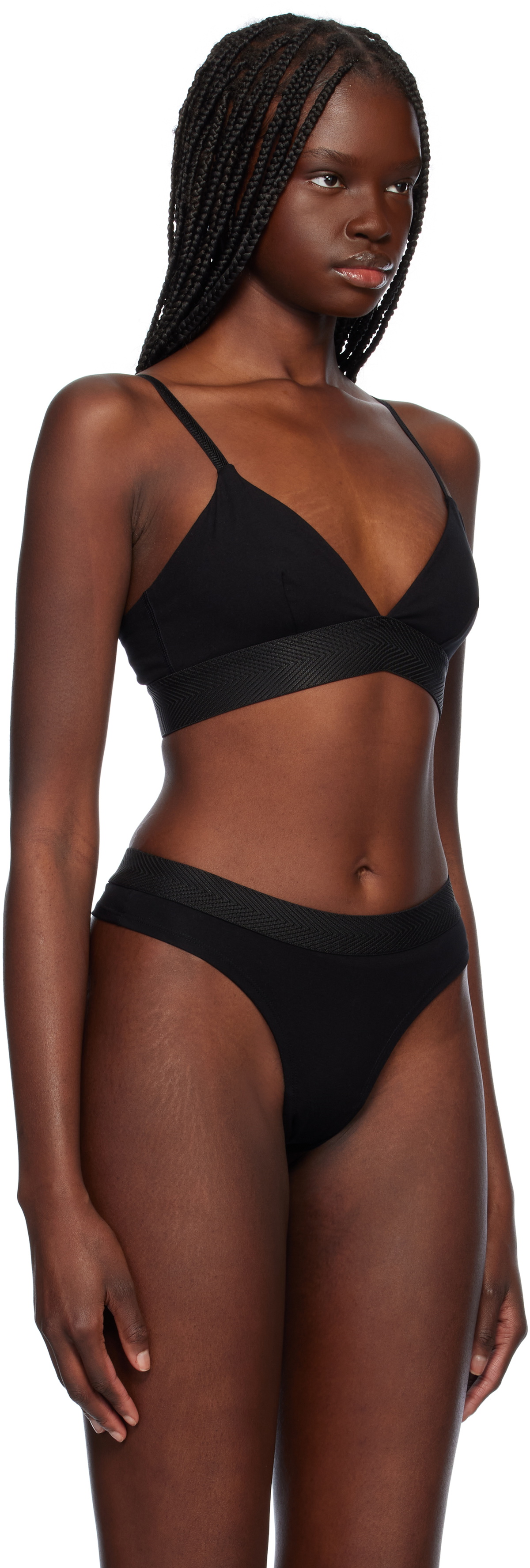 CDLP Black Triangle Bralette