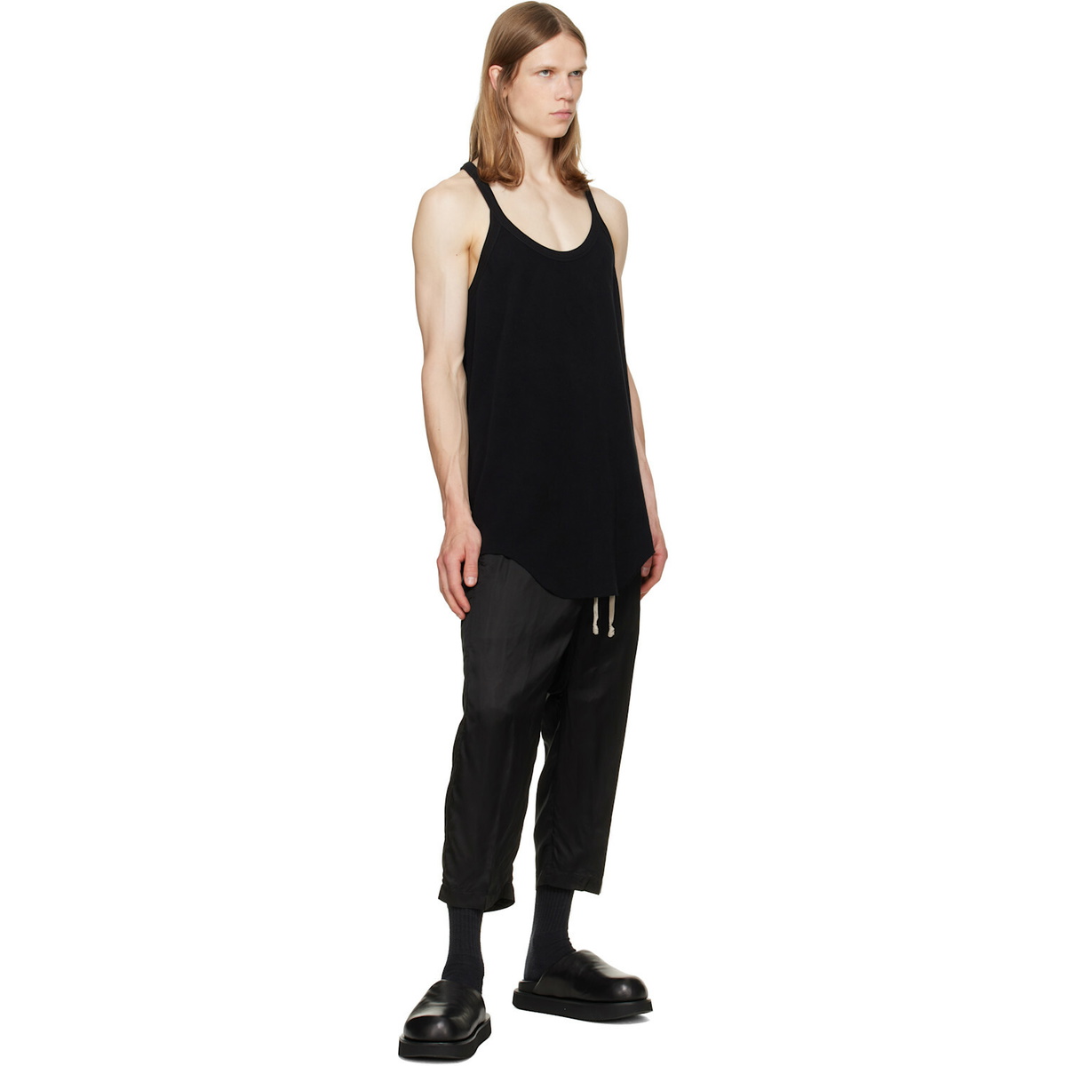 Rick Owens Black Tower Pony T Tank Top