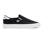 adidas Originals Black Court Rallye Slip-On Sneakers