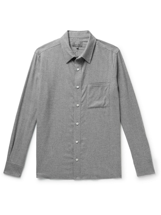Photo: Private White V.C. - Puppytooth Cotton-Flannel Shirt - Gray