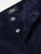 A.P.C. - Fairfax Straight-Leg Corduroy Jeans - Blue