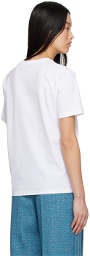 Nina Ricci White Embroidered T-Shirt