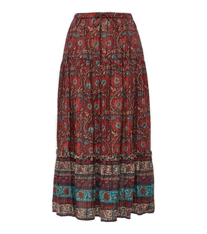 Photo: Ulla Johnson Paige printed cotton-blend midi skirt