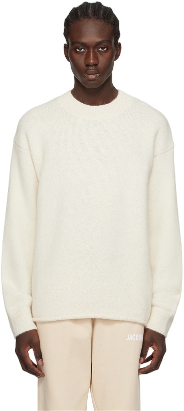 Photo: Jacquemus Off-White Les Classiques 'Le Pull Jacquemus' Sweater