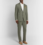 Canali - Army-Green Kei Slim-Fit Linen and Wool-Blend Suit Jacket - Green