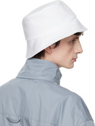 Rier White Cotton Bucket Hat