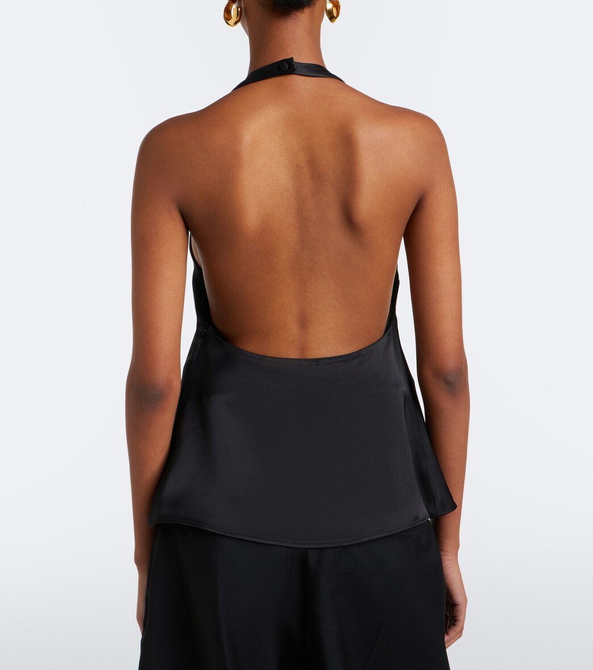 Róhe Halterneck satin top