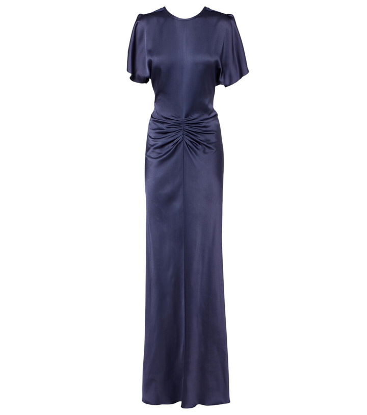 Photo: Victoria Beckham Isabella gathered satin gown