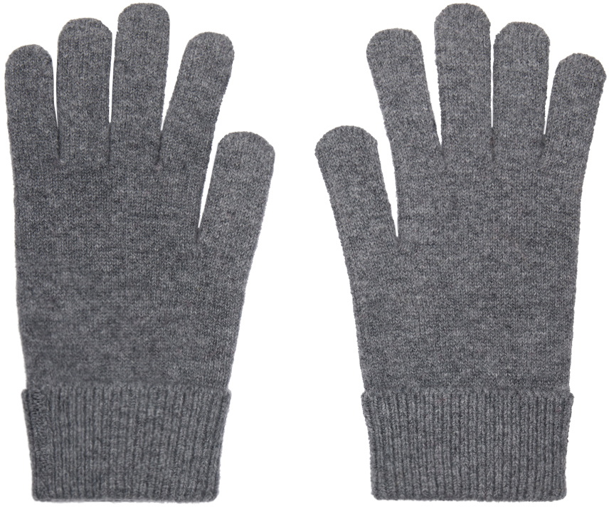 JW Anderson Gray Anchor Logo Gloves