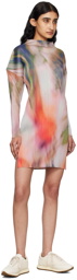 PLEATS PLEASE ISSEY MIYAKE Multicolor Turnip & Spinach Minidress