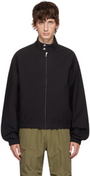 John Elliott Black Cotton Harrington Jacket