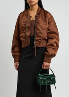 Acne Studios Mini Multipocket Leather top Handle bag - Dark Green - One Size