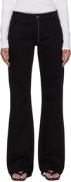 Fax Copy Express Black '000' Slim Flared Jeans