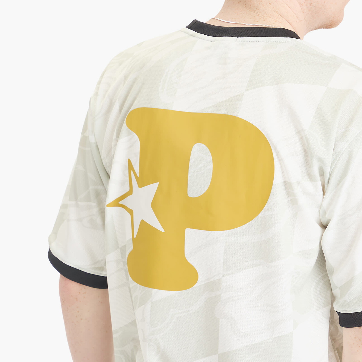 Pawa Speed Sports Men's Doggo Football Shirt in Cream/Gold