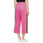 Marc Jacobs Pink Three-Quarter Track Pants