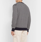 J.Crew - Striped Slub Cotton Sweater - Navy