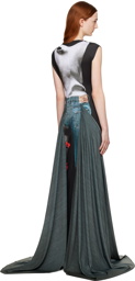 Y/Project Black & White Jean Paul Gaultier Edition Maxi Dress