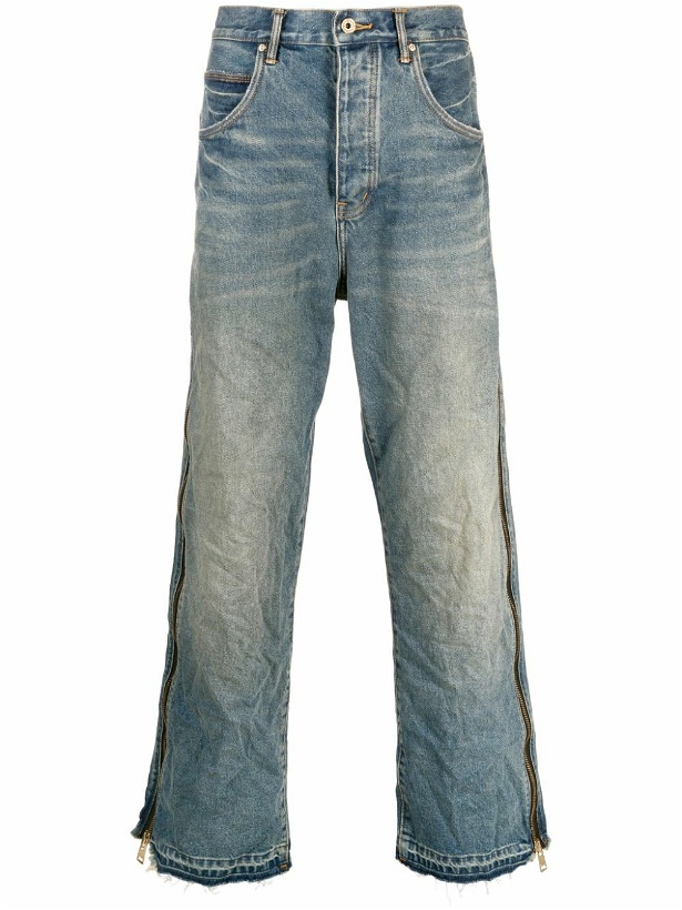 Photo: PURPLE BRAND - Full Zip Side Denim Jeans