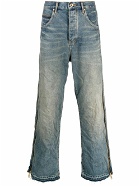 PURPLE BRAND - Full Zip Side Denim Jeans