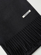 Auralee - Logo-Appliquéd Fringed Cashmere Scarf