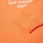 A.P.C. Men's Rufus Embroidered Logo Crew Sweat in Coral
