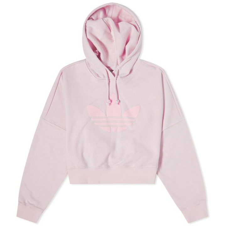 Photo: Adidas Womens 80’S Aerobic Cropped Hoody in Almost Pink