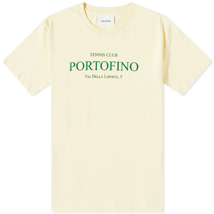 Photo: Harmony Men's Portofino Tennis Club T-Shirt in Yellow