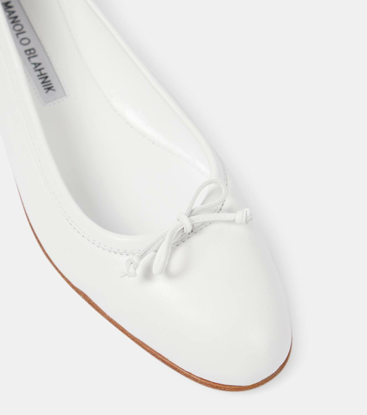 Manolo Blahnik Verallii leather ballet flats