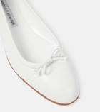 Manolo Blahnik Verallii leather ballet flats