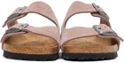 Birkenstock Purple Suede Narrow Arizona Sandals