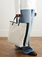 Jil Sander - Leather-Trimmed Canvas Tote Bag