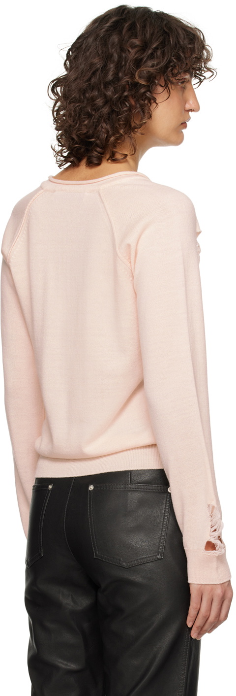 TheOpen Product Pink Distressed Sweater